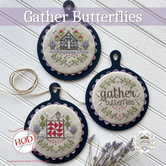 PREORDER Gather Butterflies Hands on Design Cross Stitch Pattern