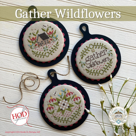 PREORDER Gather Wildflowers Hands on Design Cross Stitch Pattern