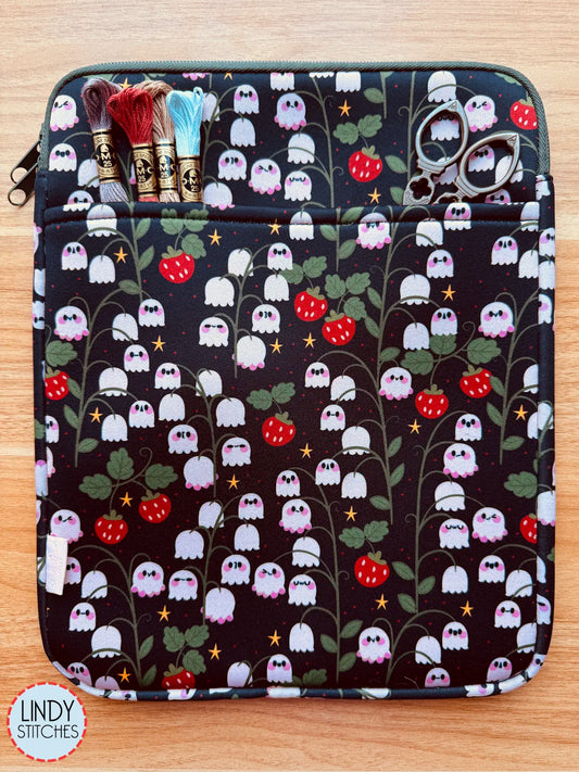 Ghostie Garden Zippered Project Bag