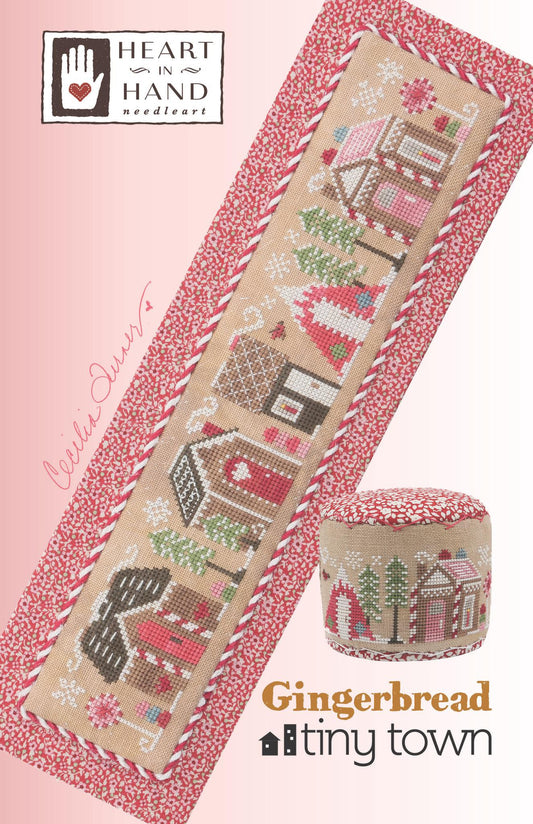PREORDER Gingerbread Tiny Town Cross Stitch Pattern by Heart in Hand