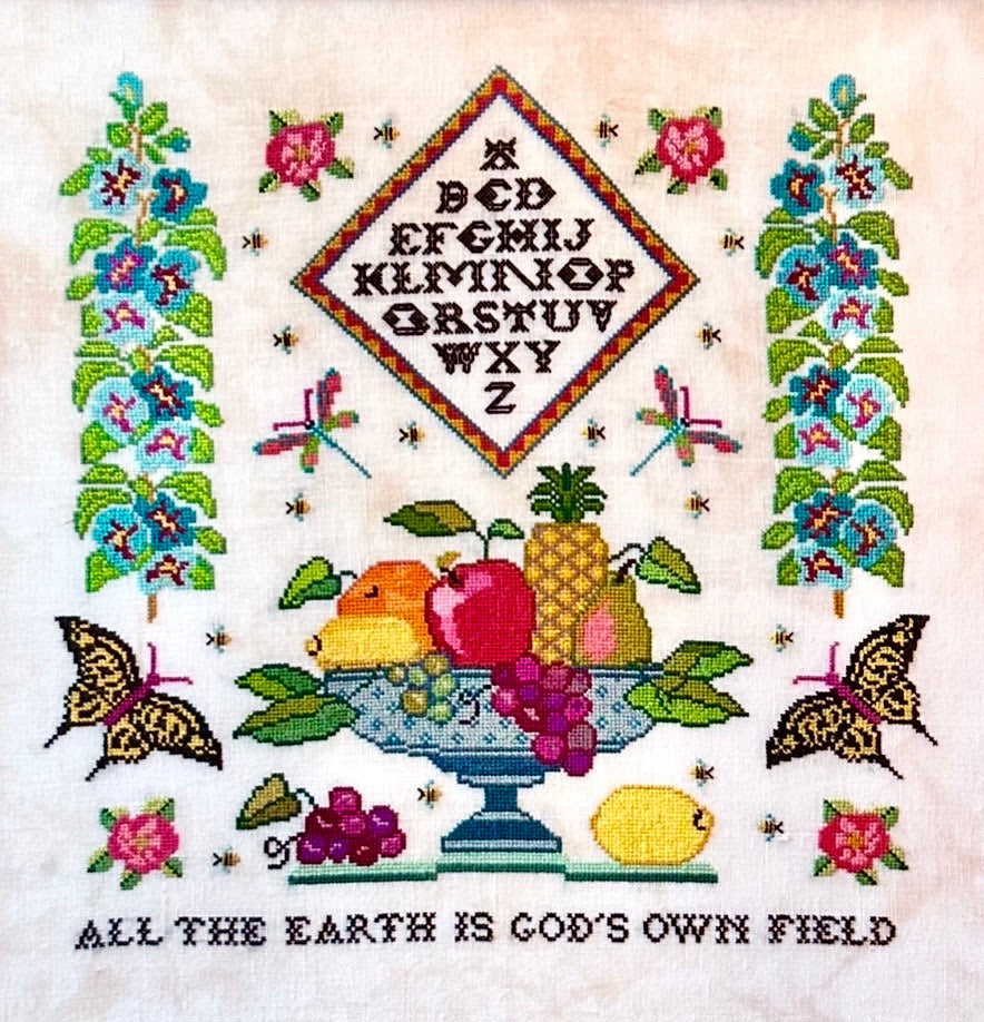 PREORDER Monticello Stitches GOD'S OWN FIELD Cross Stitch Pattern Nashville Market