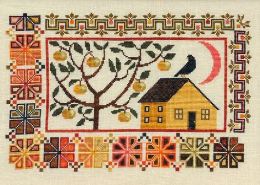 Golden Delicious Cross Stitch Pattern Physical Copy Artsy Housewife