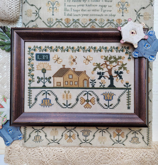 Golden Sampler Fragment Cross Stitch Pattern by Hello from Liz Mathews