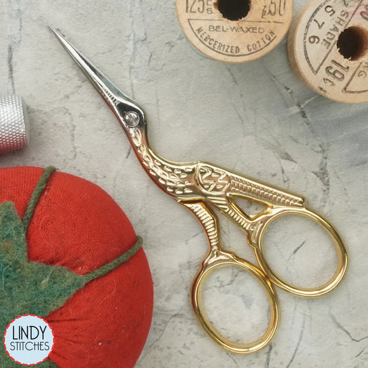 Bohin France Golden Stork Embroidery Scissors