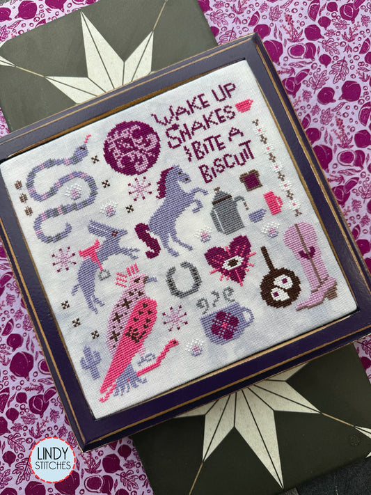 PREORDER Lindy Stitches GOOD WESTERN MORNING Cross Stitch Pattern