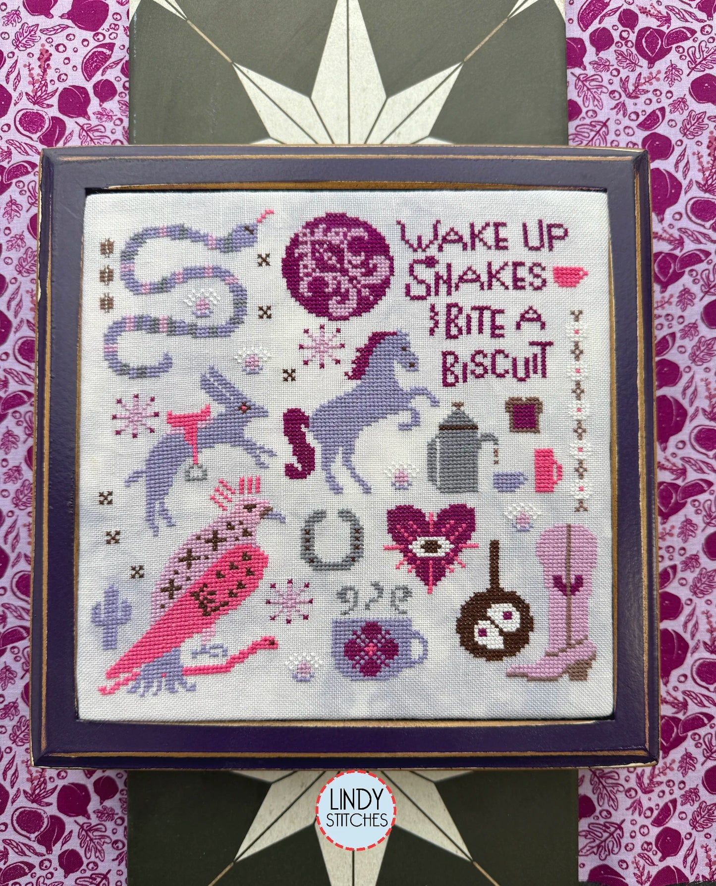 PREORDER Lindy Stitches GOOD WESTERN MORNING Cross Stitch Pattern