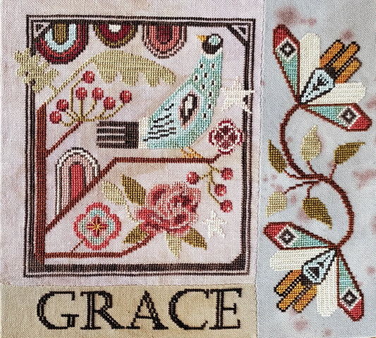 Grace Cross Stitch Pattern Physical Copy Artsy Housewife