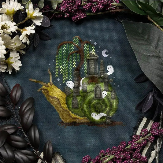 PREORDER The Stitch Crypt GRAVE SNAIL Cross Stitch Pattern