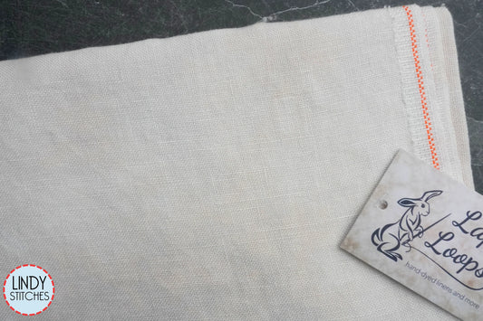 SALE 28 count Graveyard Mist Cashel Linen by Lapin Loops Cross Stitch Fabric