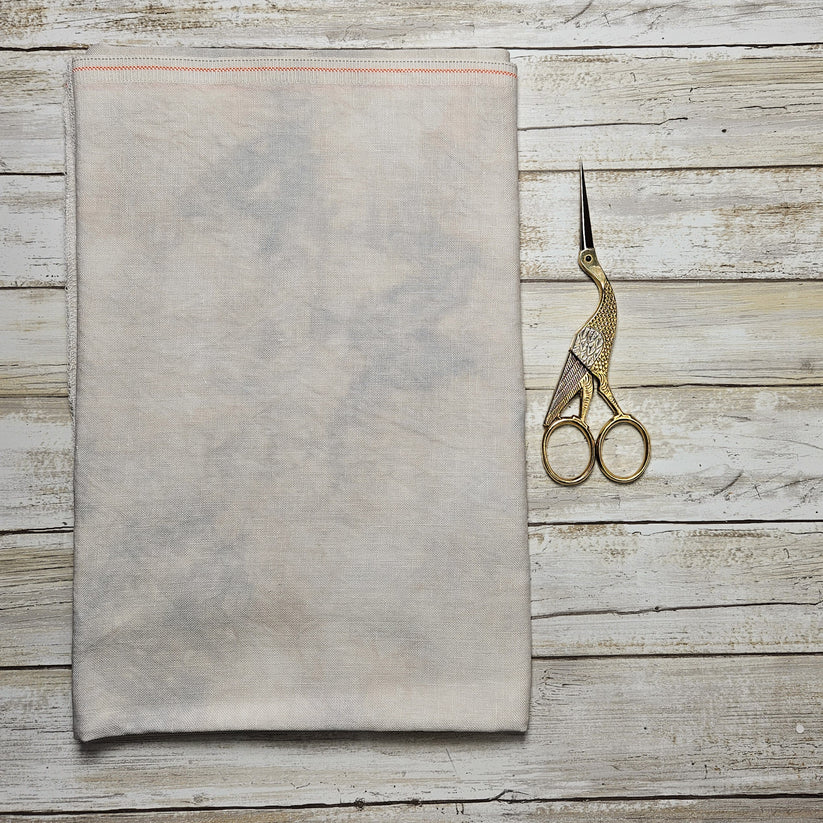 SALE 28 count Graveyard Mist Cashel Linen by Lapin Loops Cross Stitch Fabric