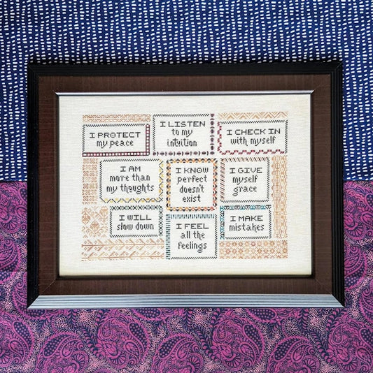 Grounded in Chaos Cross Stitch Pattern by Shaded Stitchery Nashville Market