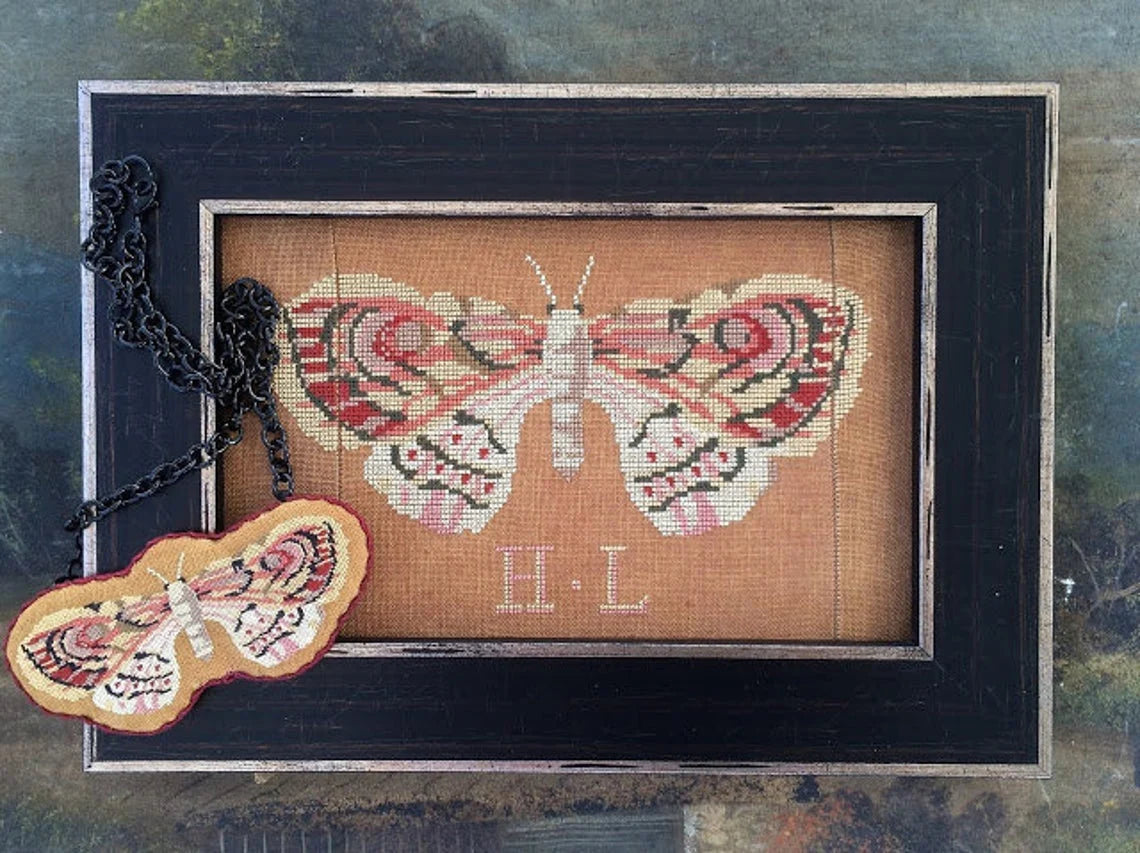 H.L.'s Moth Cross Stitch Pattern Kathy Barrick PHYSICAL copy