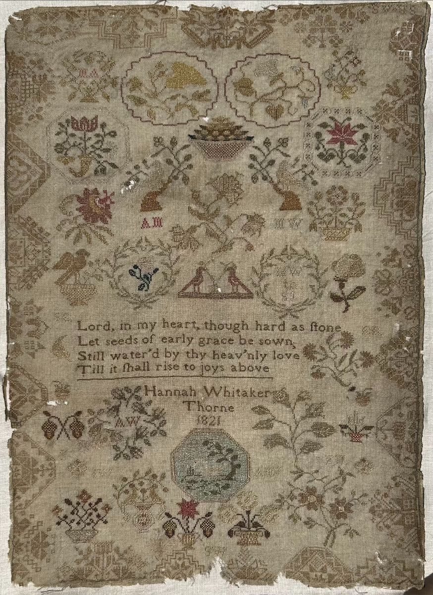 Cross Stitch Antiques HANNAH WHITAKER THORNE 1821 Cross Stitch