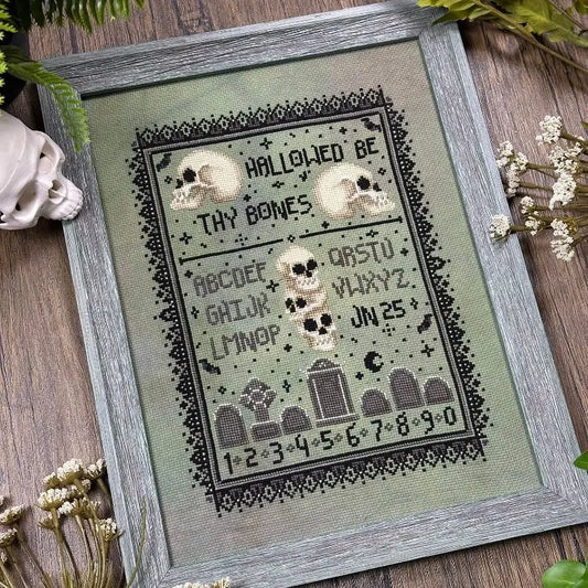 PREORDER The Stitch Crypt HALLOWED BE SAMPLER Cross Stitch Pattern
