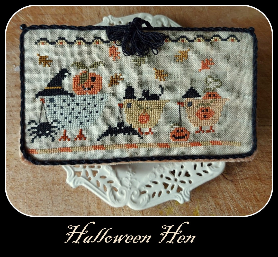 PREORDER Halloween Hen Cross Stitch Pattern Physical Copy Niky's Creations Nashville 2024