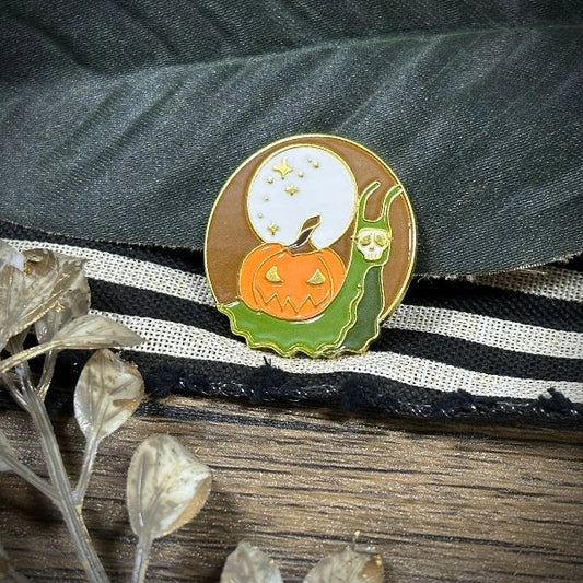 Halloween Snail Needle Minder by Stitch Crypt