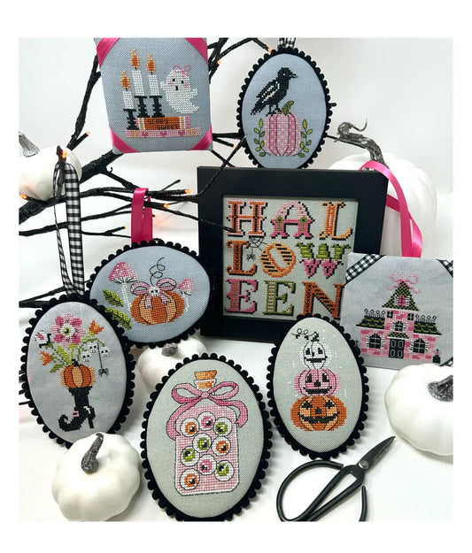 PREORDER Tiny Modernist HALLOWEEN PRETTIES Cross Stitch Pattern