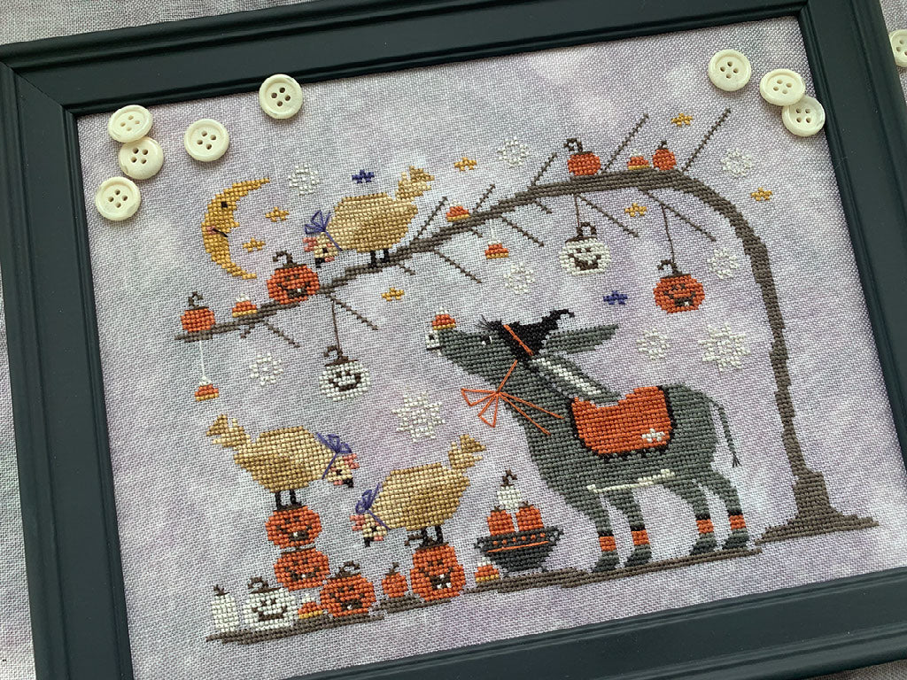 PREORDER Stitches by Ethel HALLOWEEN CHICKEN AND WAFFLES Pattern