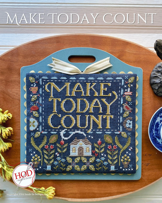 PREORDER Hands On Design MAKE TODAY COUNT Cross Stitch Pattern Nashville Market