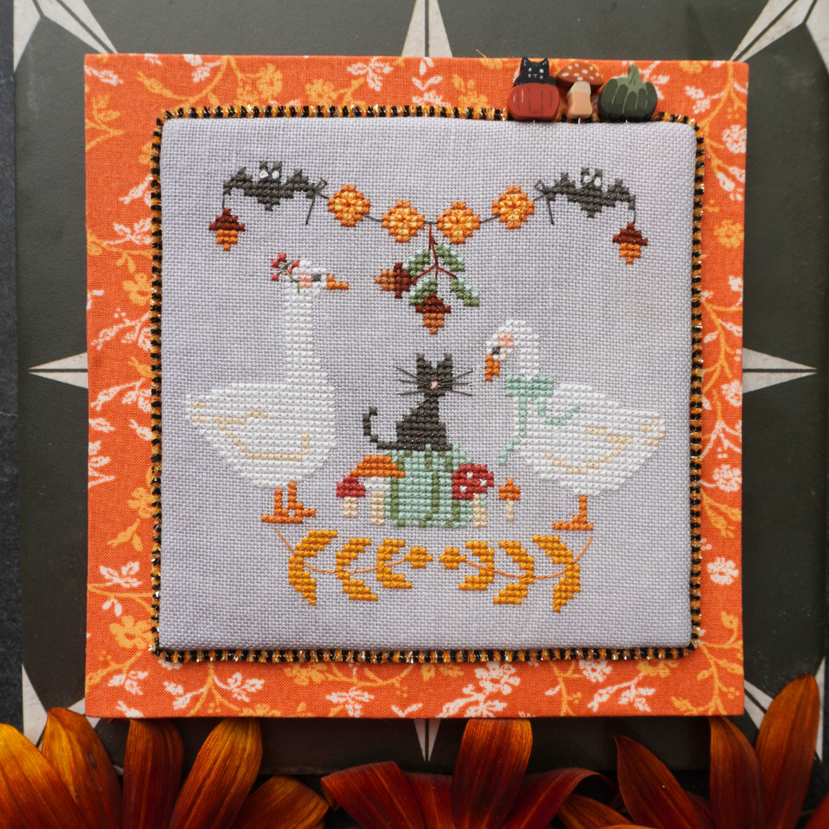 Harvest Party PDF Cross Stitch Pattern by Lindy Stitches