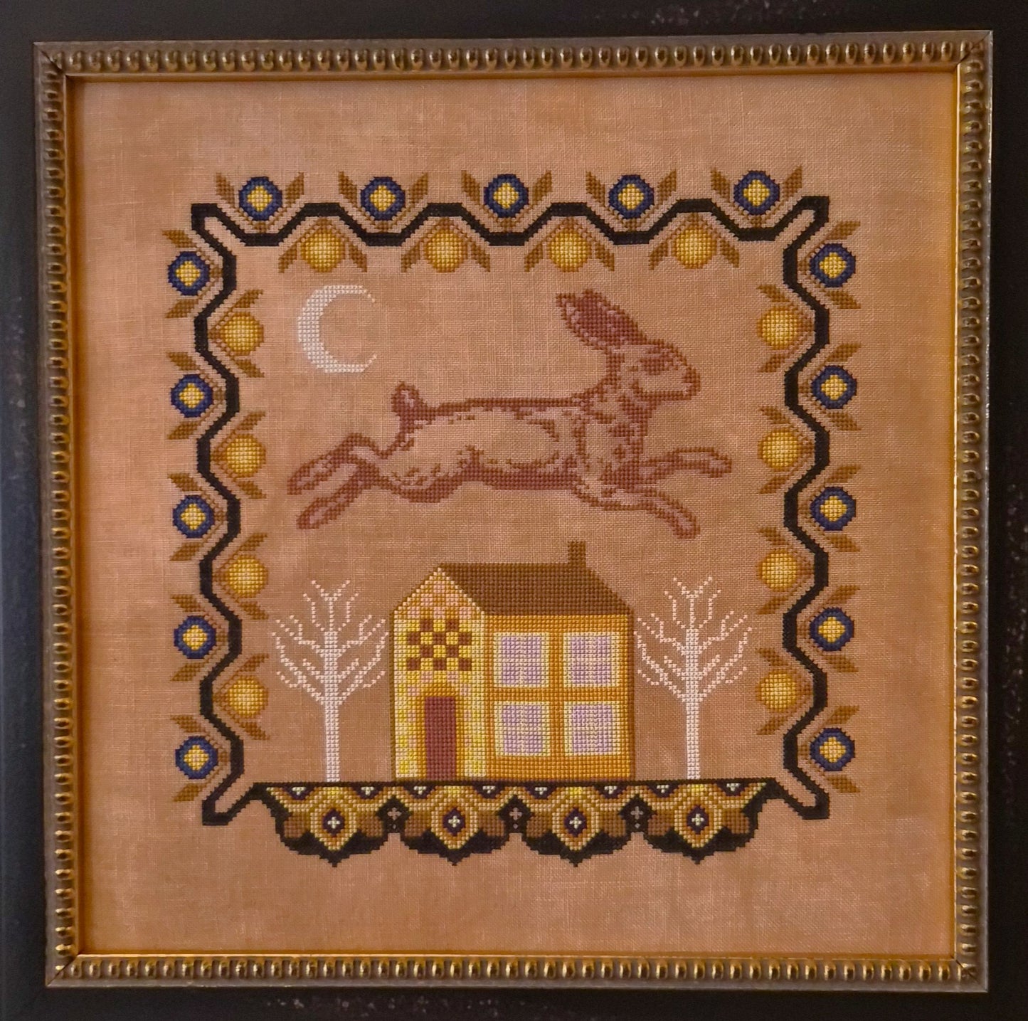PREORDER Artsy Housewife HAUNTING HARE Cross Stitch Pattern