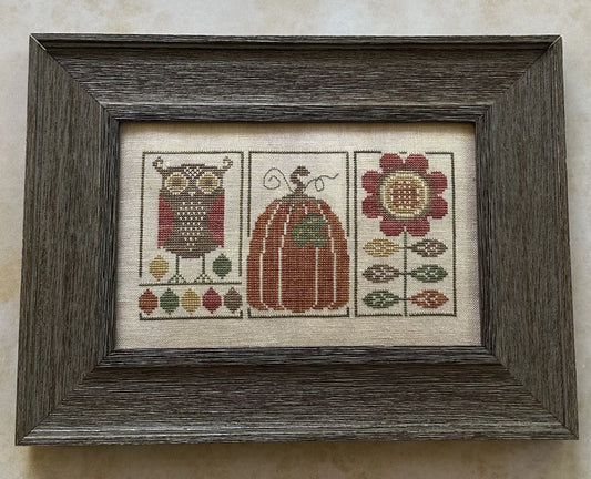PREORDER Heart in Hand Needleart Harvest Etchings Cross Stitch Pattern