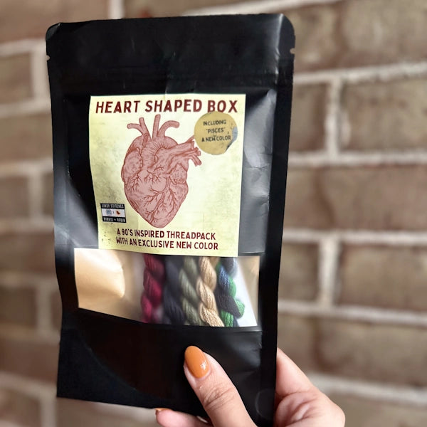 Heart Shaped Box a Lindy Stitches and Pirate + Robin Collaboration