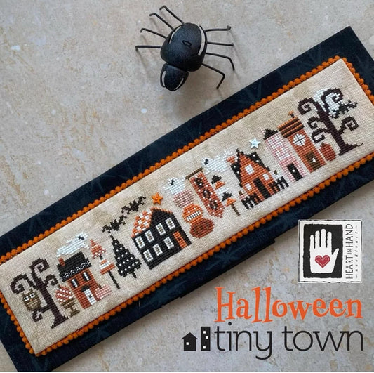 Halloween Tiny Town Heart in Hand Cross Stitch Pattern