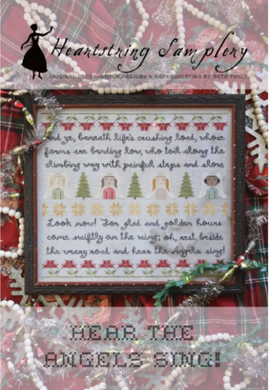 Hear the Angels Sing Cross Stitch Pattern by Heartstring Samplery PHYSICAL COPY