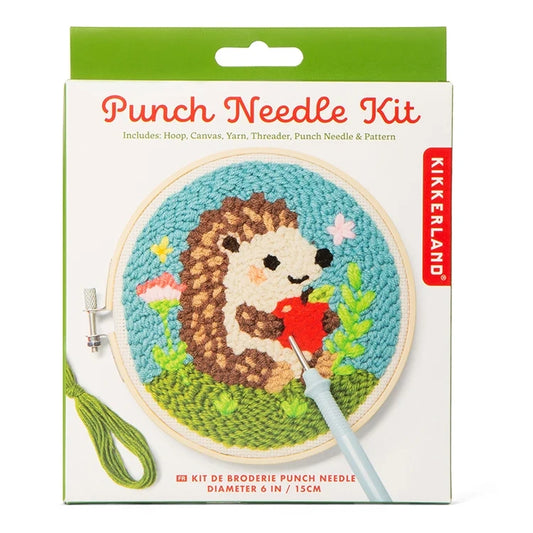 Hedgehog Punch Needle Kit for Beginners
