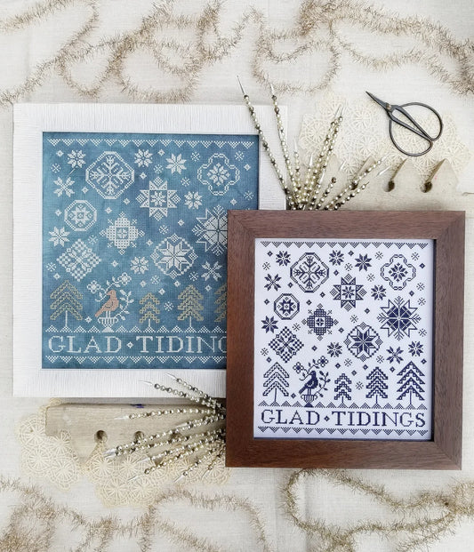 Quaker Snowflakes Hello from Liz Mathews Cross Stitch Pattern