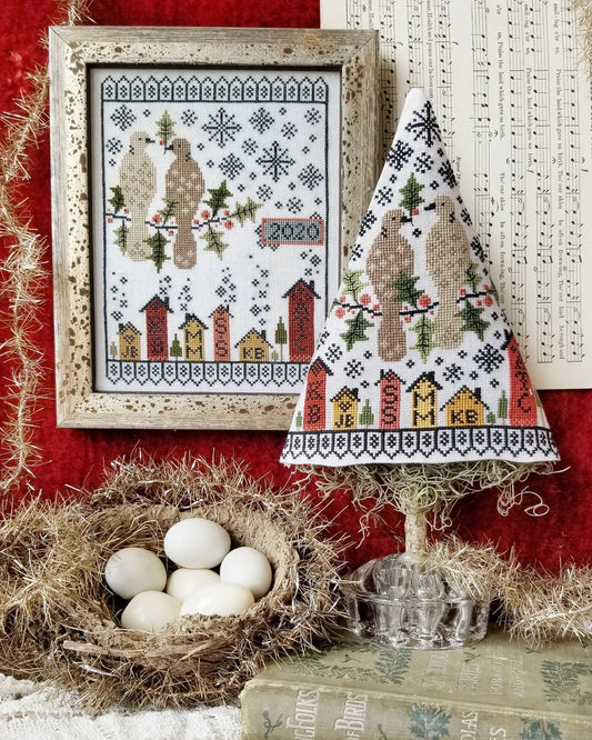 Second Day of Christmas Sampler & Tree Hello from Liz Mathews Cross Stitch Pattern