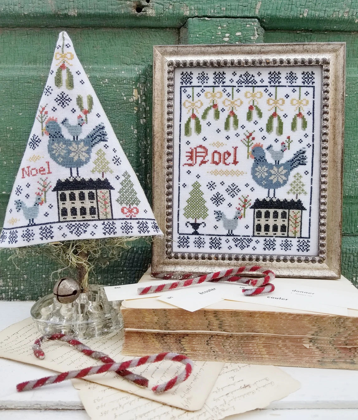 Third Day of Christmas Sampler & Tree Hello from Liz Mathews Cross Stitch Pattern