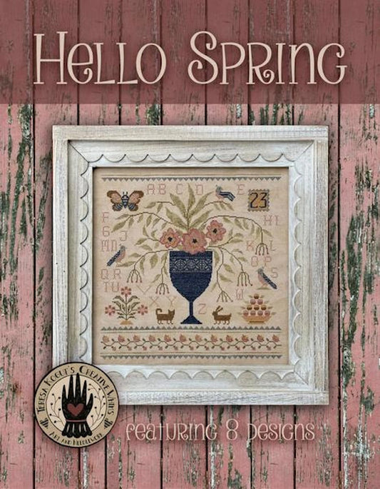 Hello Spring Book by Teresa Kogut Cross Stitch Pattern Physical Copy