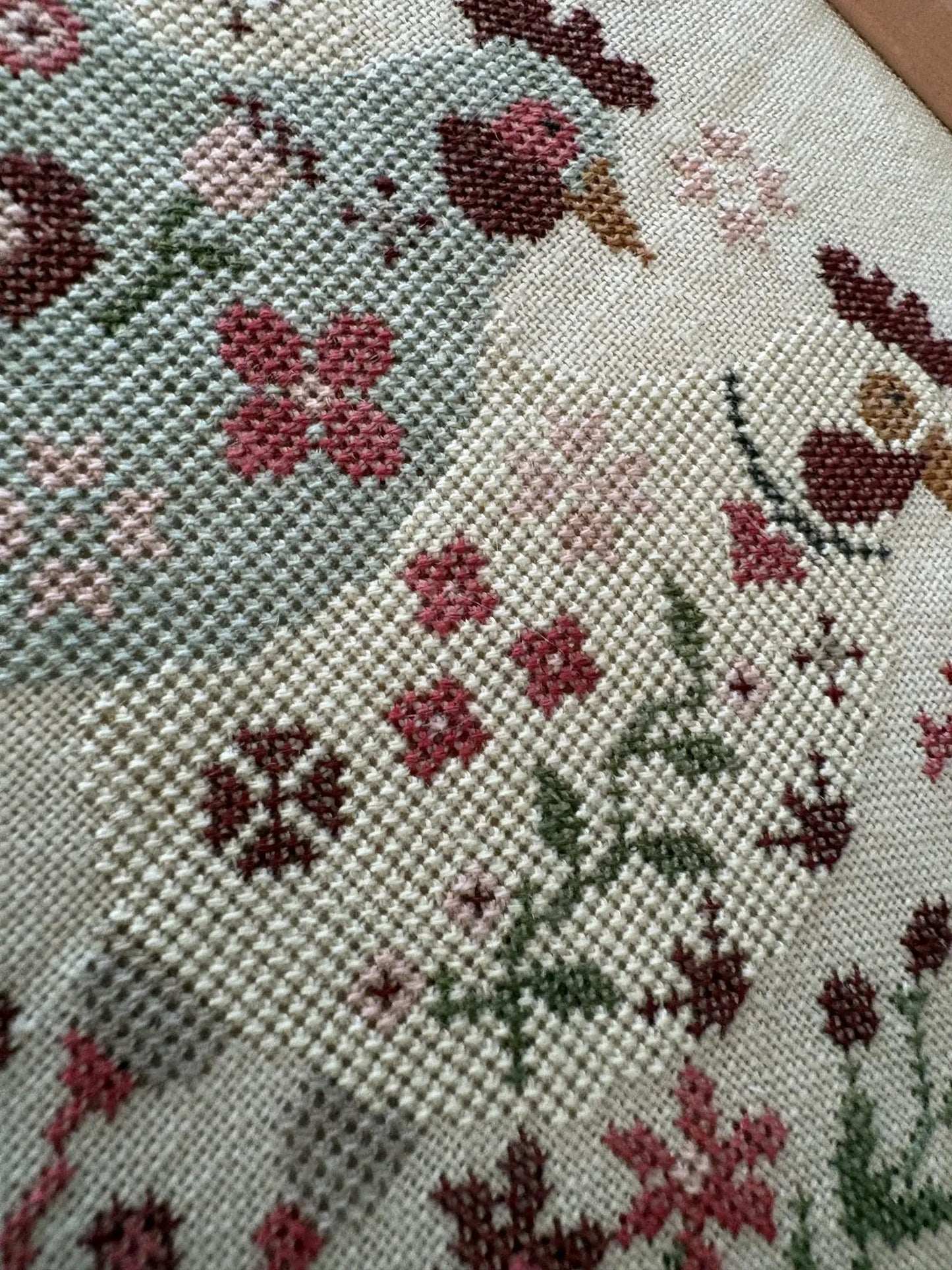 PREORDER Pansy Patch HENPECKED Cross Stitch Pattern