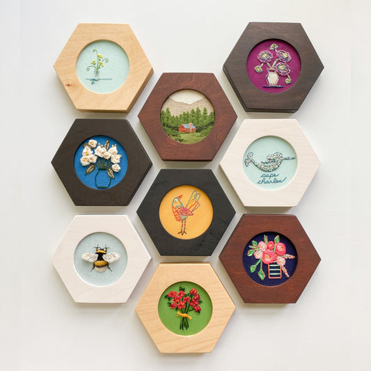 MINI Birchwood Frames for 3" Hoops