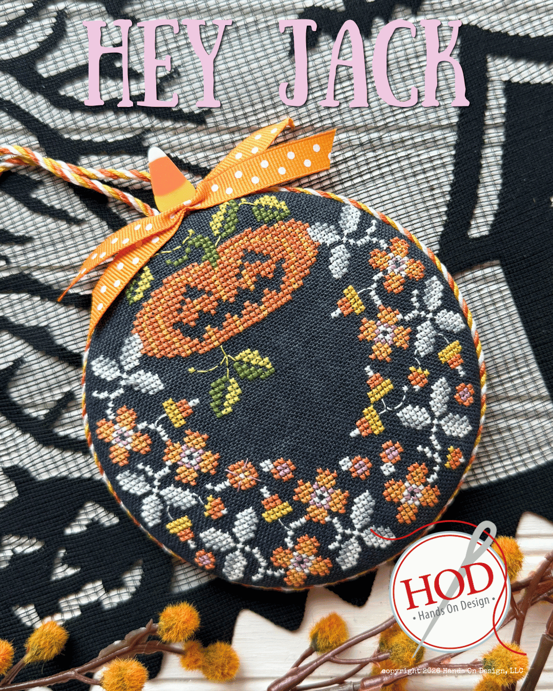 PREORDER Hands On Design HEY JACK! Cross Stitch Pattern