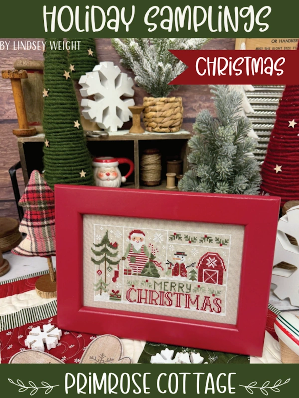 PREORDER Holiday Samplings Christmas Cross Stitch Pattern by Primrose Cottage