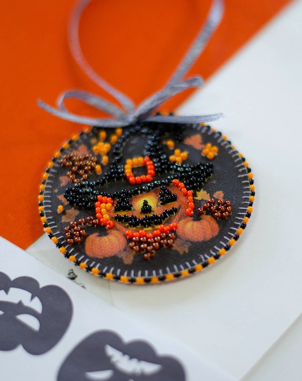 Festive Halloween Beaded Embroidery Kit by Abris Arts ABT-039