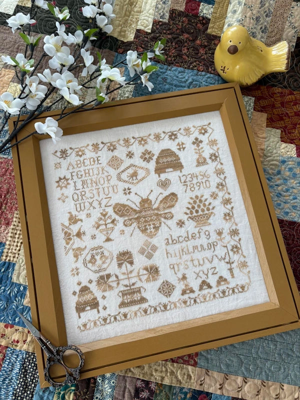PREORDER Honey Bee Sampler by Pansy Patch Cross Stitch Pattern Nashville Market