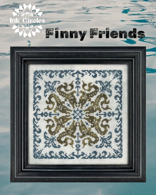 PREORDER Ink Circles FINNY FRIENDS Cross Stitch Pattern Nashville Market