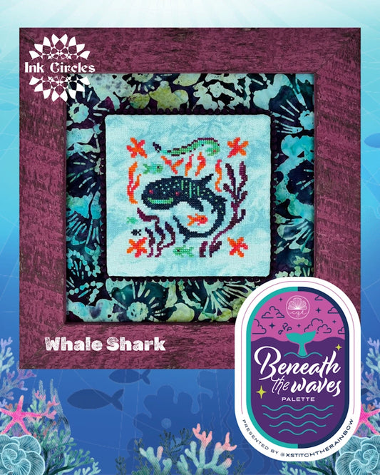 PREORDER Ink Circles WHALE SHARK Cross Stitch Pattern Nashville Market