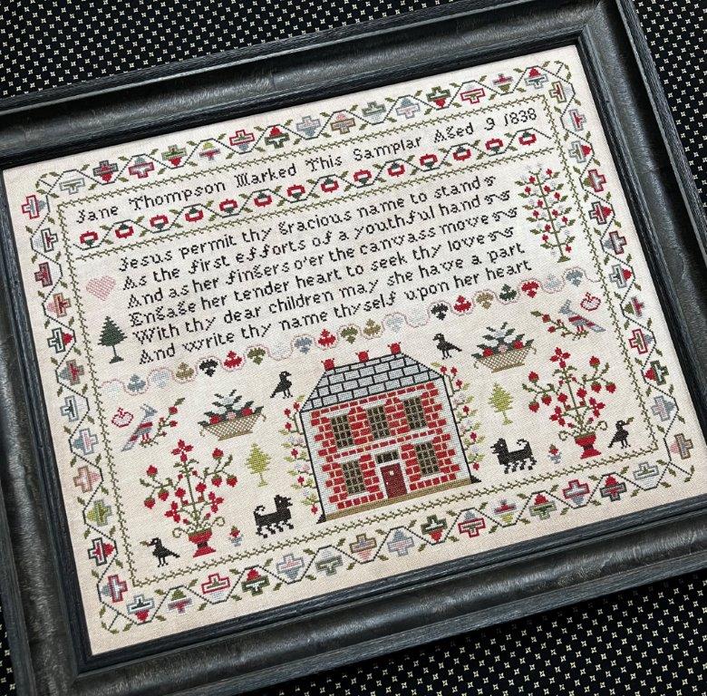 Jane Thompson 1838 by The Scarlett House Cross Stitch Pattern