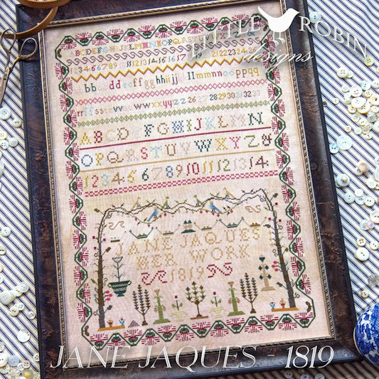 Jane Jaques - 1819 Cross Stitch Pattern by Little Robin Designs Nashville Market
