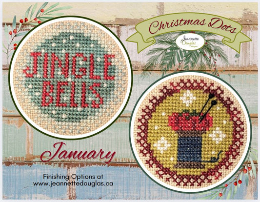 Christmas Dots Series January by Jeannette Douglas Designs Nashville Market