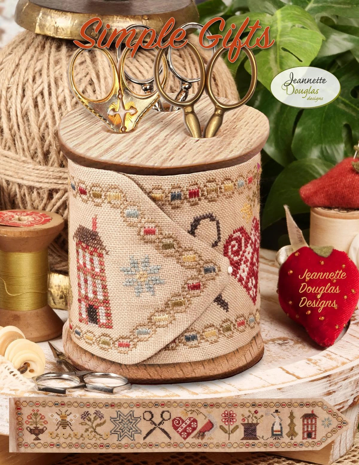 PREORDER Jeannette Douglas SIMPLE GIFTS Cross Stitch Pattern Nashville Market