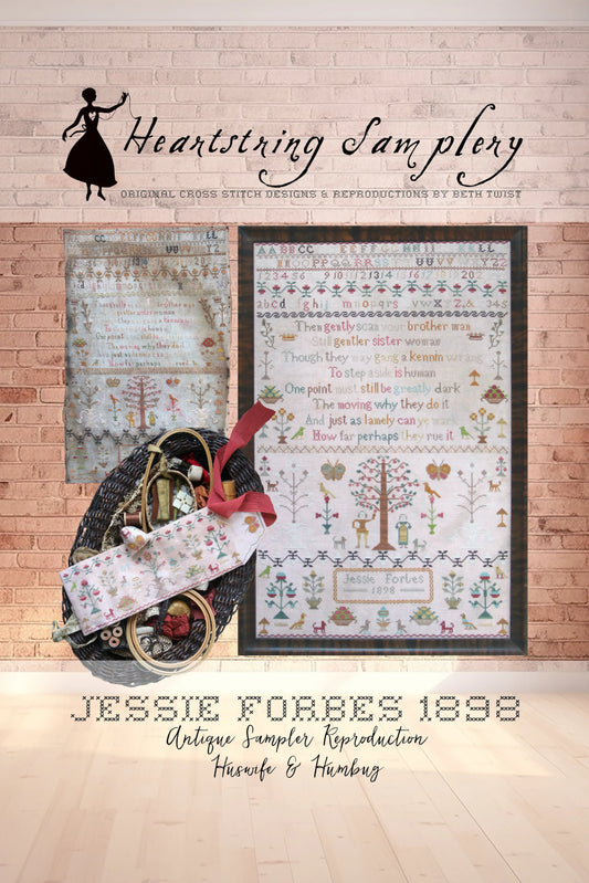 PREORDER Heartstring Samplery JESSIE FORBES 1898 Cross Stitch Pattern