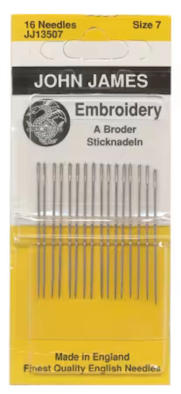John James Embroidery / Crewel Needles Size 7