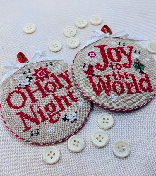 PREORDER Stitches By Ethel JOYFUL CHRISTMAS ORNAMENTS 2025 Cross Stitch Pattern