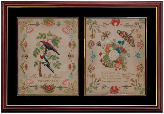 Mrs. Julia D. Brown's Portfolio Cross Stitch Pattern by Needlework Press Nashville Market